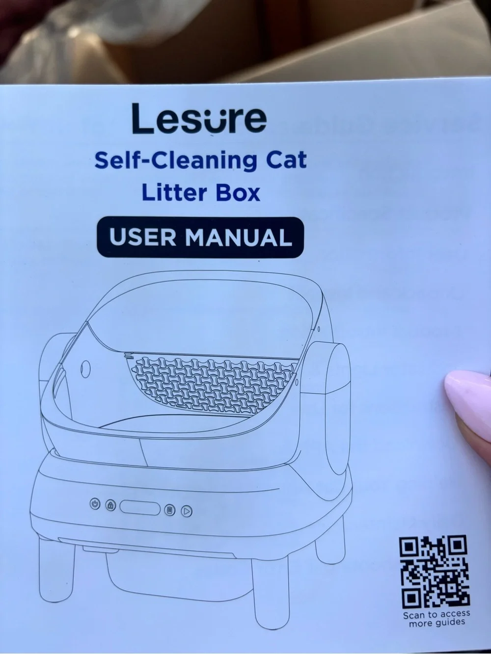 LESURE SELF CLEANING CAT LITTER BOX AUTOMATIC